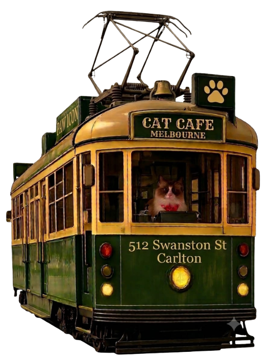 Cat Cafe Melbourne Tram