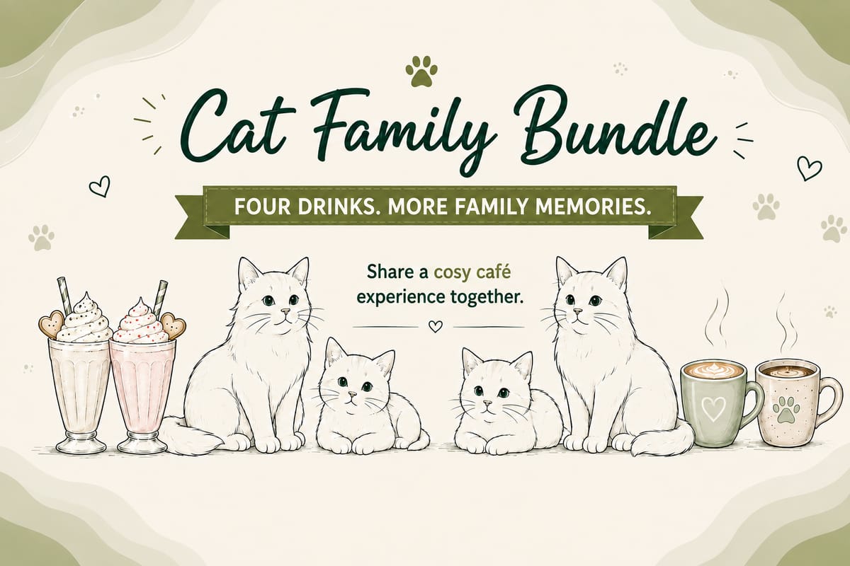 Cat Family Bundle for Four